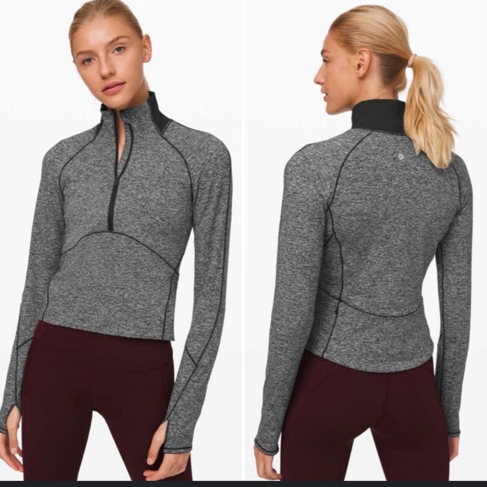 Like New Lululemon Always Alert 1/2 Zip Tech Fleece size 2